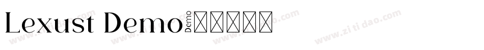Lexust Demo字体转换